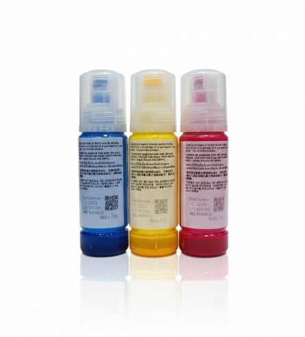 Epson 008 Color Ink Bottle Set – Cyan, Magenta & Yellow | Genuine Refill Ink for EcoTank Printers