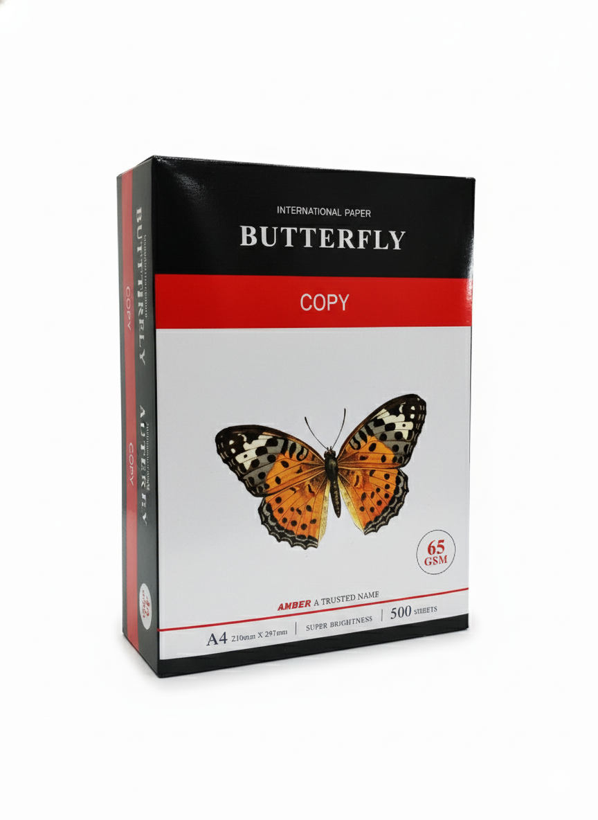 International Paper Butterfly A4 Paper – 80 GSM | Premium Quality Printing Paper